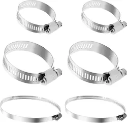 6mm ~ 165mm Stainless Steel Drive Hose Clamps Adjustable Water Pipe Tri Gear Worm Fuel Tube Spring Cramps Fixed Clip