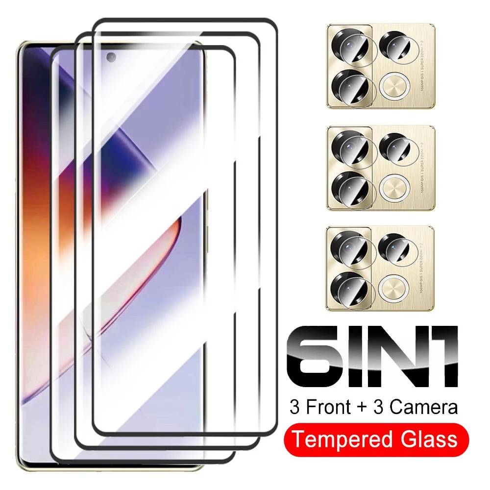 6In1 Tempered Glass Screen Protector For Infinix Note 40 Pro+ Camera Lens Protective Glass InfinixNote 40 Pro Note40Pro Plus 5g