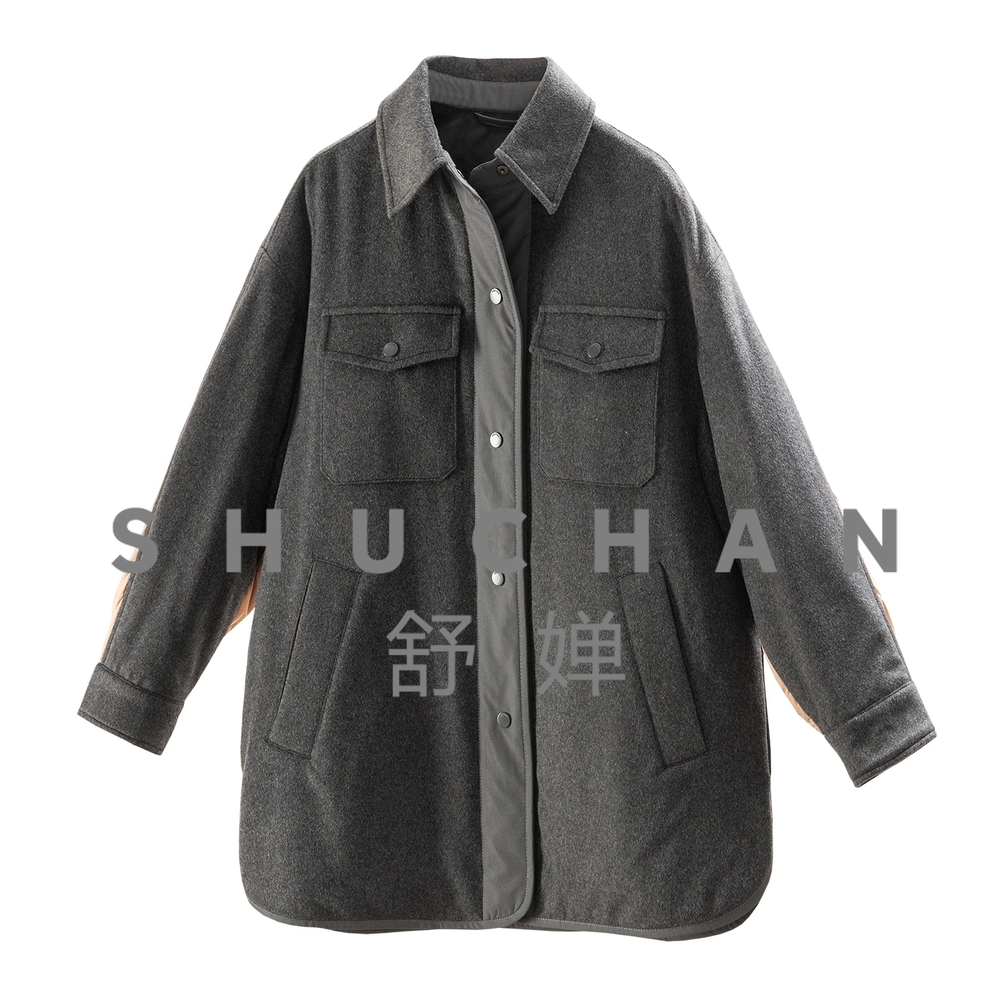 

Old Money сохраняет кашемировую шерсть 90, рубашка на гусином пуху, пуховик с воротником, женское 01J0, зимнее пальто, женское