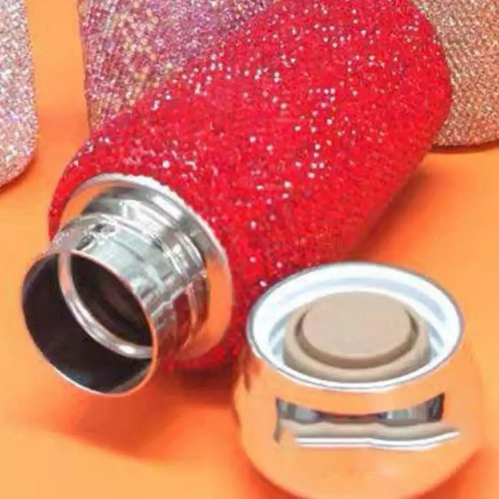 Rhinestone Water Bottle Water Bottle Rhinestone Stainless Steel Thermal Cup Mini Insulated Travel Mug Portable Glitter for Women
