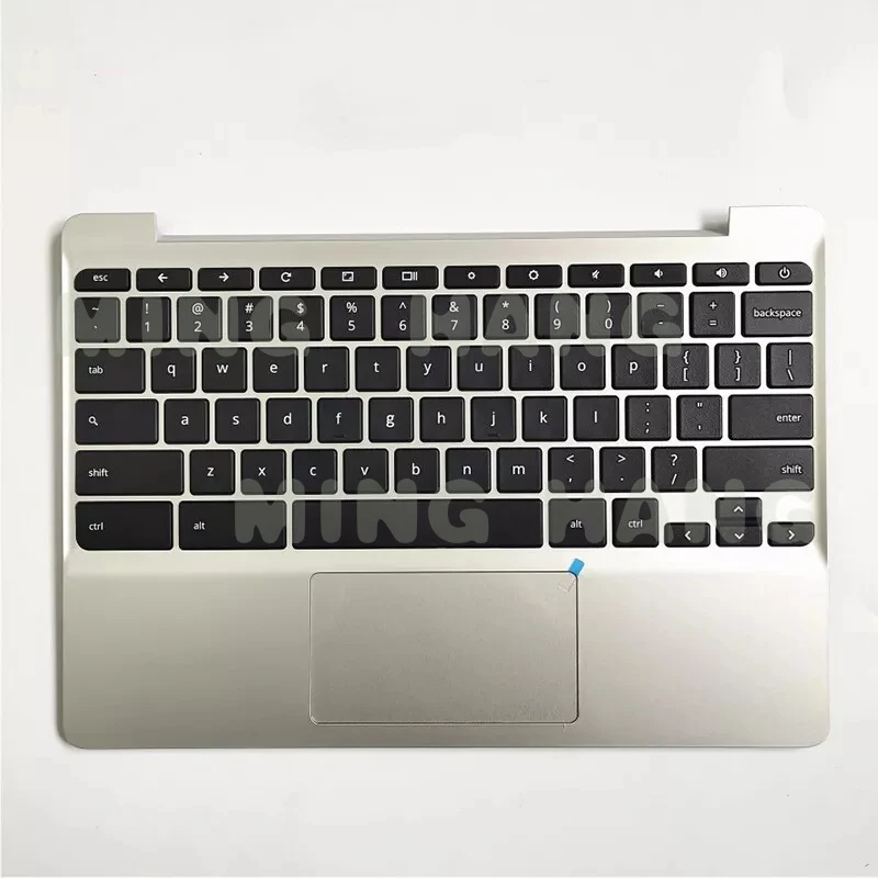 

900818-001 Для HP Chromebook 11 G5 11-V Серебристый корпус с клавиатурой и рамкой для клавиатуры