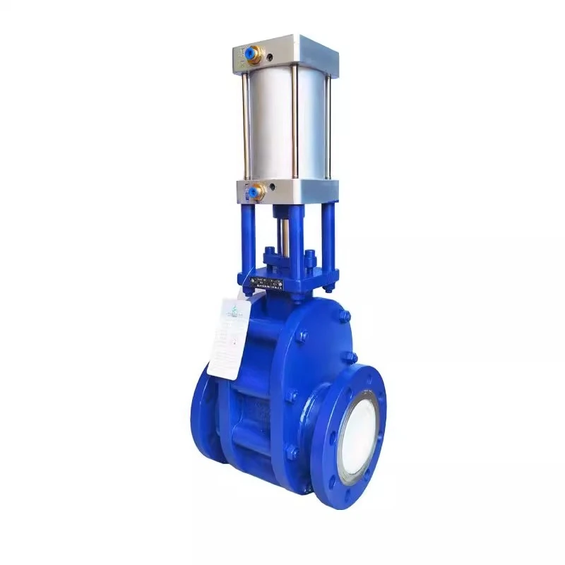 

Pneumatic ceramic double gate valve double gate feed valve wear-resistant warehouse pump feed valve