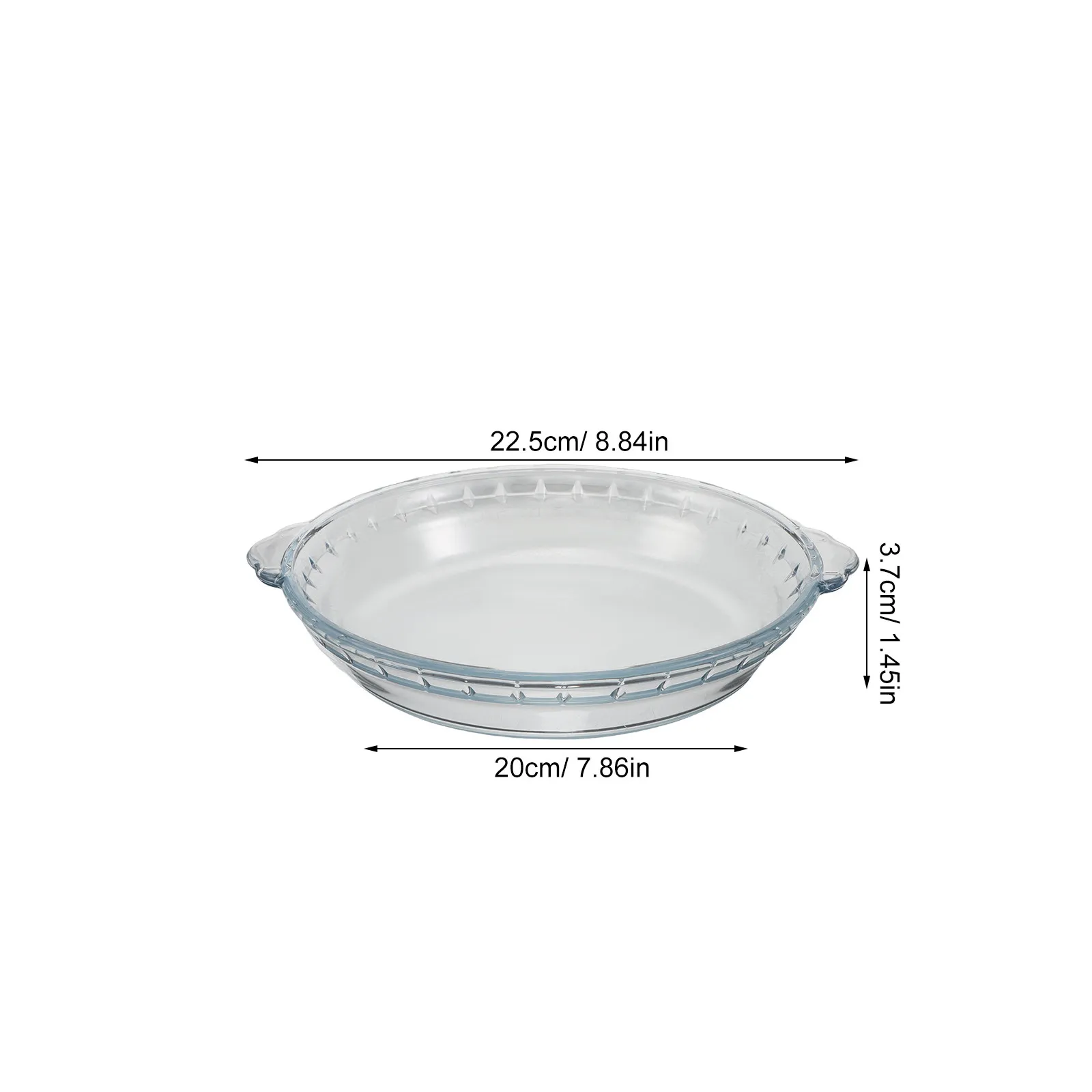 8 Inch Glass Pie Pan 2