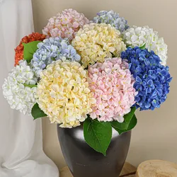 New Silk Simulation Hydrangea Flower European Style Home Decoration,Wedding Floor Arrangement Large Hydrangea Flower