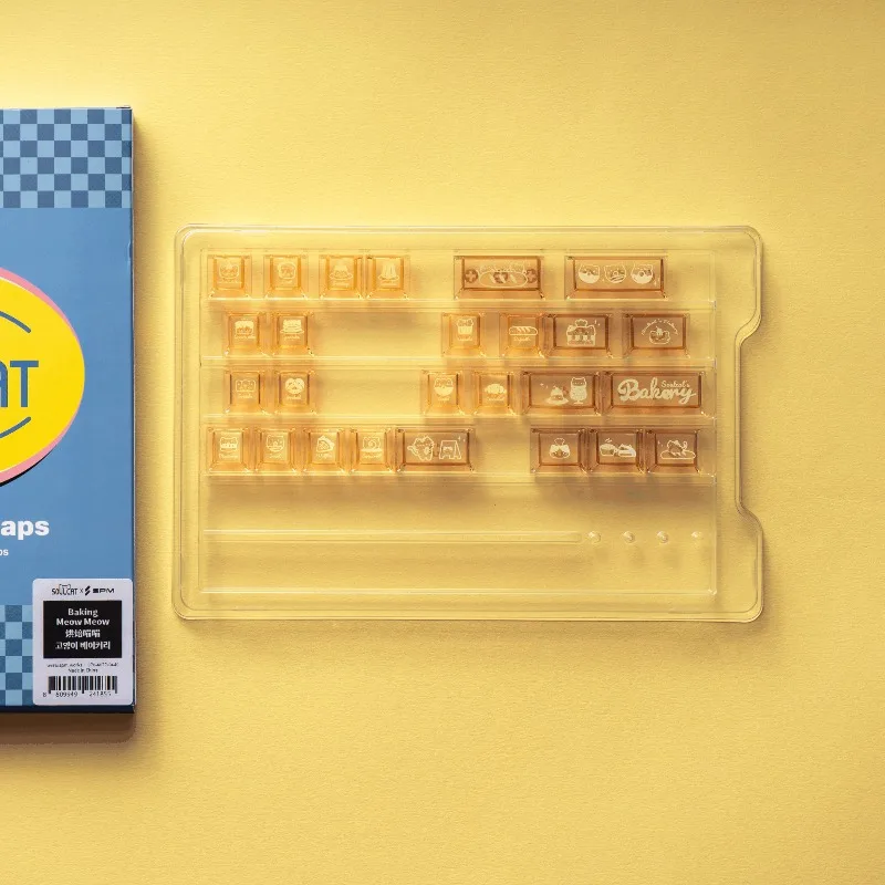 Electronic Meow Keycap Cherry Profile Keycaps Pc Translucent Custom Cute Key Caps Pixel MX Switch Mechanical Keyboard Caps