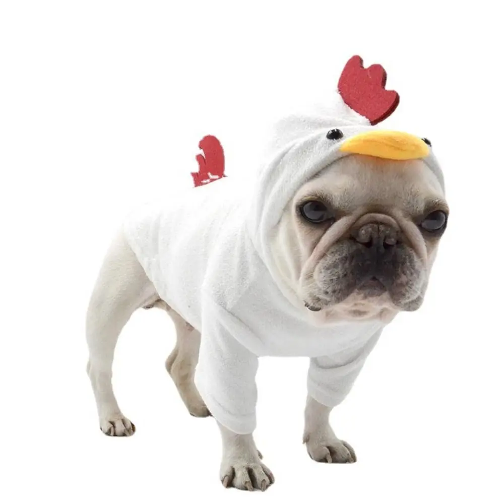 

Creative Chicken Shaped Pet Clothes Funny Polyester Puppy Halloween Chicken Coat Dog Cosplay Pet Costume Dog Cosplay Costume