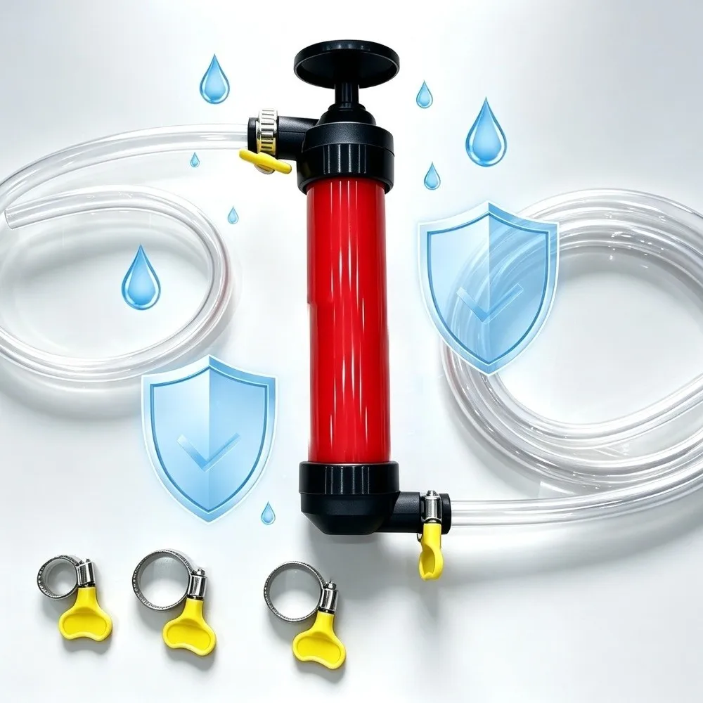 Manual Water Transfer Pump High Compatibility Portable Car Oil Pump Set Multipurpose Heavy Duty Self Priming Pump for Bottling