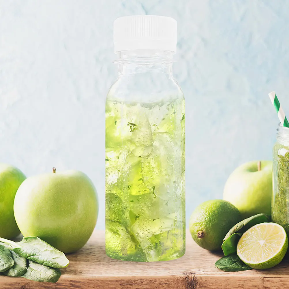 

4Pcs Reusable Beverage Bottles Elegant Juice Containers and Portable Beverage Bottles Juice Jar Small Bottle with Caps