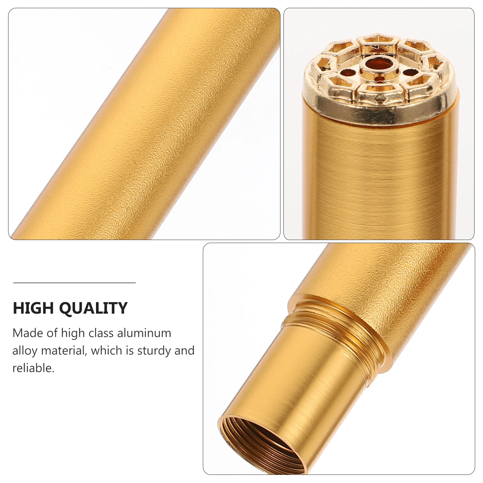 

1pc 20G Aluminum Alloy Incense Stick Tube Compact -Stick Storage Agarwood Holder Household Incense Base Artistic Elegant