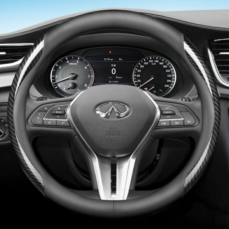 

Leather Car Steering Wheel Cover for Infiniti Q30 Q50 QX80 Q70L Q70 JX M35h GT FX 2013 2014 2015 2016 2017 Auto Accessories