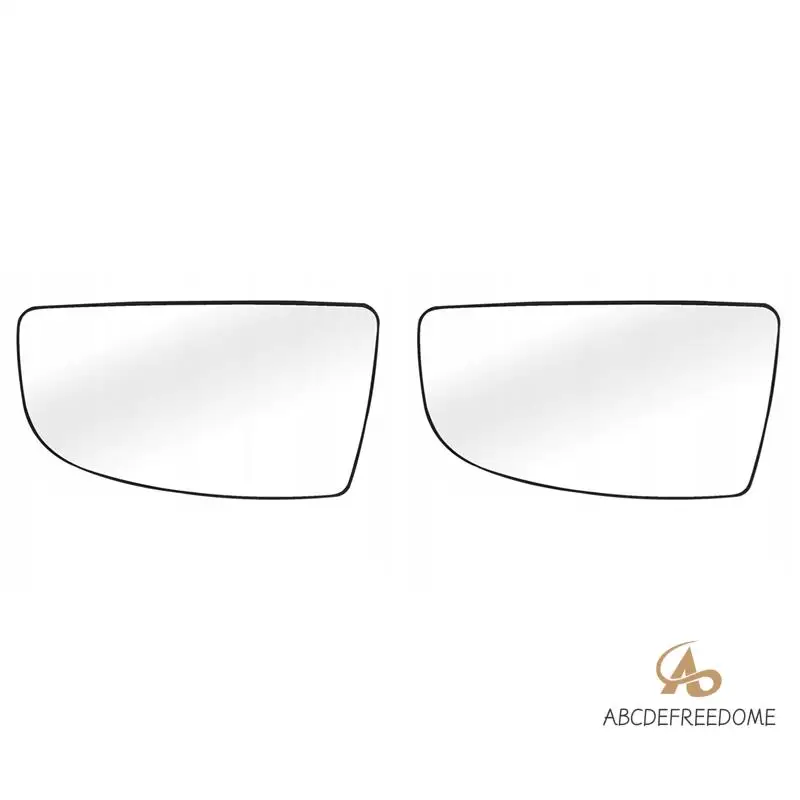 

2X Car Front Left Lower Door Wing Rear View Mirror Lens Glass For Ford TRANSIT MK8 V363 2014 -2020 BK3117C718AB