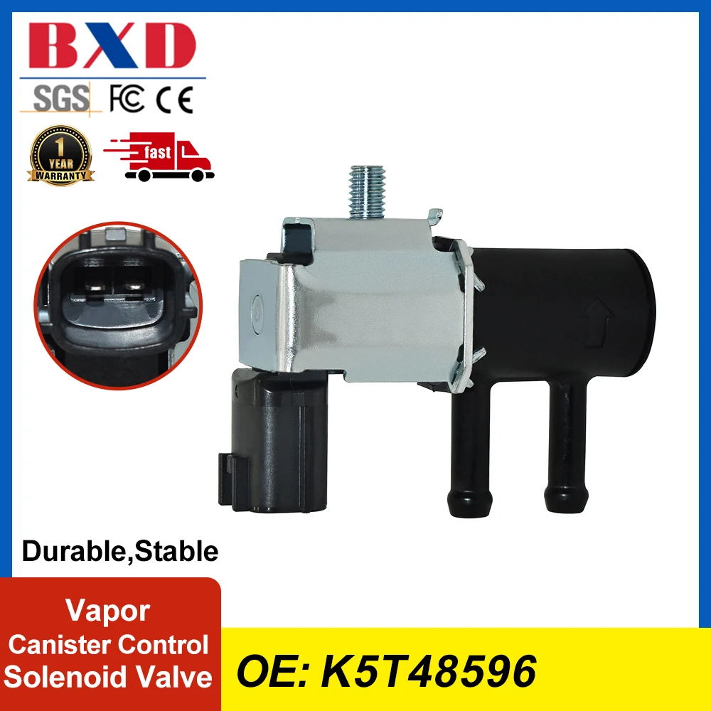 Vapor Canister Control Solenoid Valve K5T48596 For Suzuki Xbee Swift 2017-2022, Vitara 2018-2022, SX4 S-Cross Baleno 2016-2022