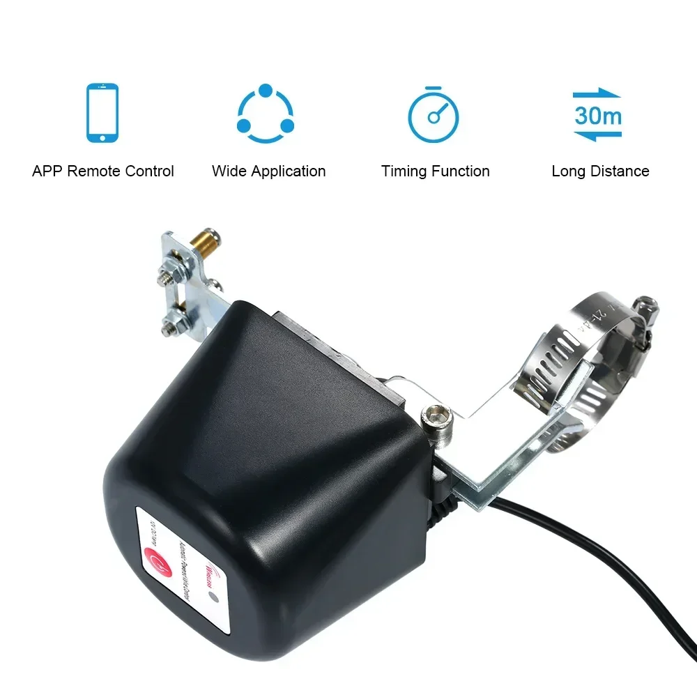 Tuya WiFi & Zigbee Water Gas Valve Shutoff Controller, Smart Wireless Control Works with Alexa Google Assistant Smart Life App
