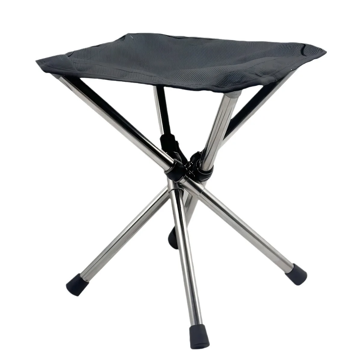 Outdoor Retractable Mazar Camping Chair, Stainless Steel Folding Fishing Stool