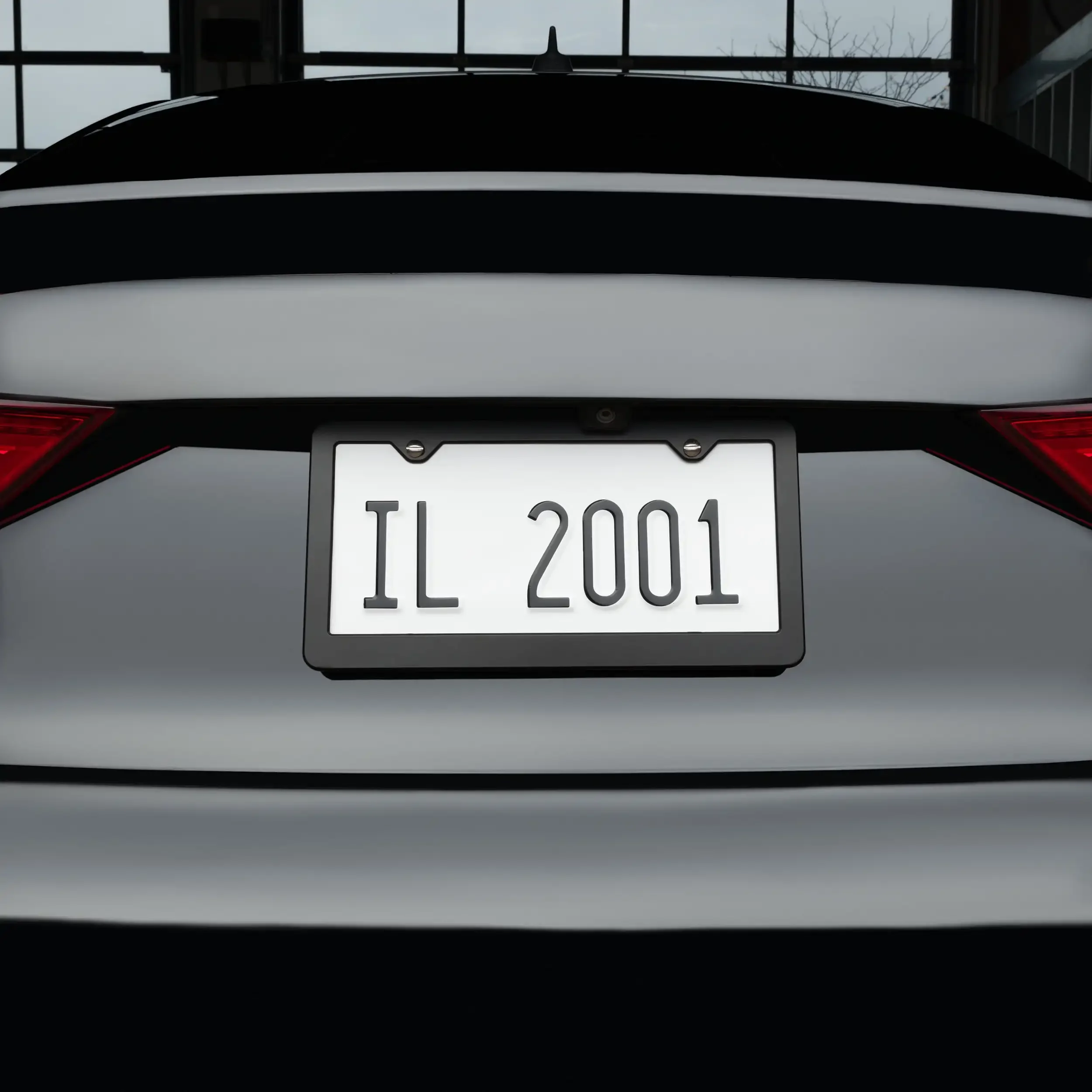 

3-Pack Black Metal License Plate Frame, Universal Fit License Plate Cover Set for Cars & Trucks, Durable Rust Resistant