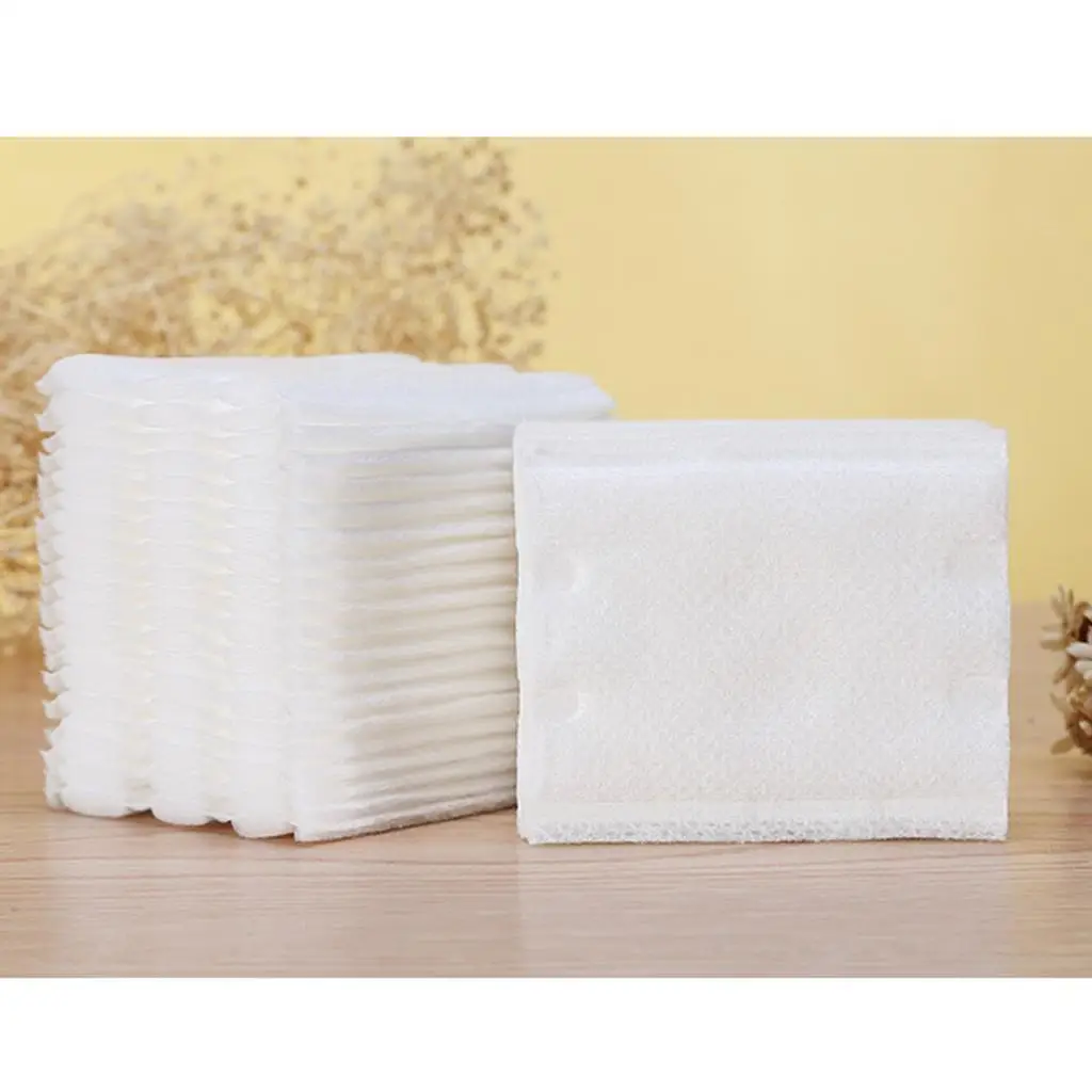 100 unidades/pacote lado 100% algodão puff almofadas de maquiagem rosto almofada de limpeza facial almofadas de remoção de maquiagem cuidados com a pele necessidade