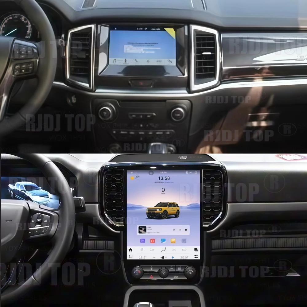 

Для Ford Ranger 2023-2025 вертикальный экран Android auto Carplay автомобильный радиоприемник автомобильный GPS-навигатор видео мультимедийный плеер головное устройство 5G