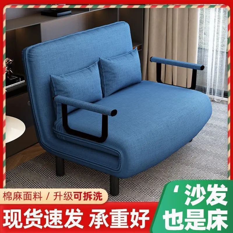 أريكة سرير قابلة للطي من الحديد المطاوع | سرير أريكة فردي/مزدوج قابل للسحب ثنائي الغرض لغرفة المعيشة والشرفة الصغيرة #4