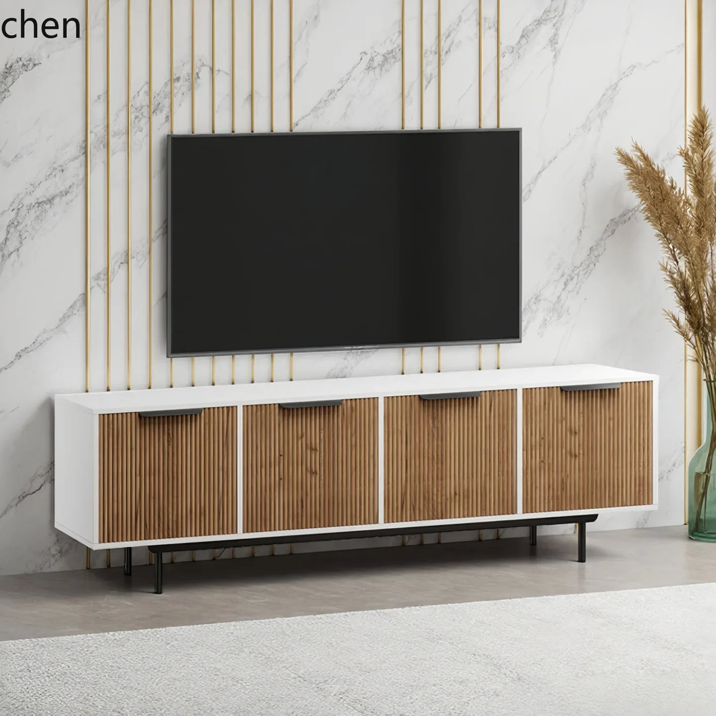 FZ New Product Lacquered TV Sideboard Cabinet Entryway Vintage Three Four Five Six Drawer Bedroom Storage Cabinet