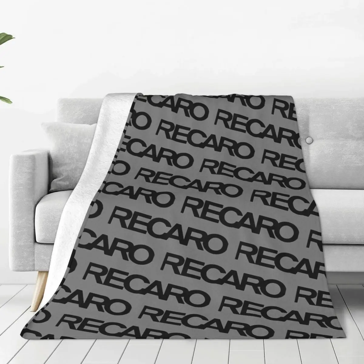 Recaro Logo Merchandise Blanket Fleece Bed Throw Blanket Comfortable Lightweight Thin for Outdoor Bedding Throws