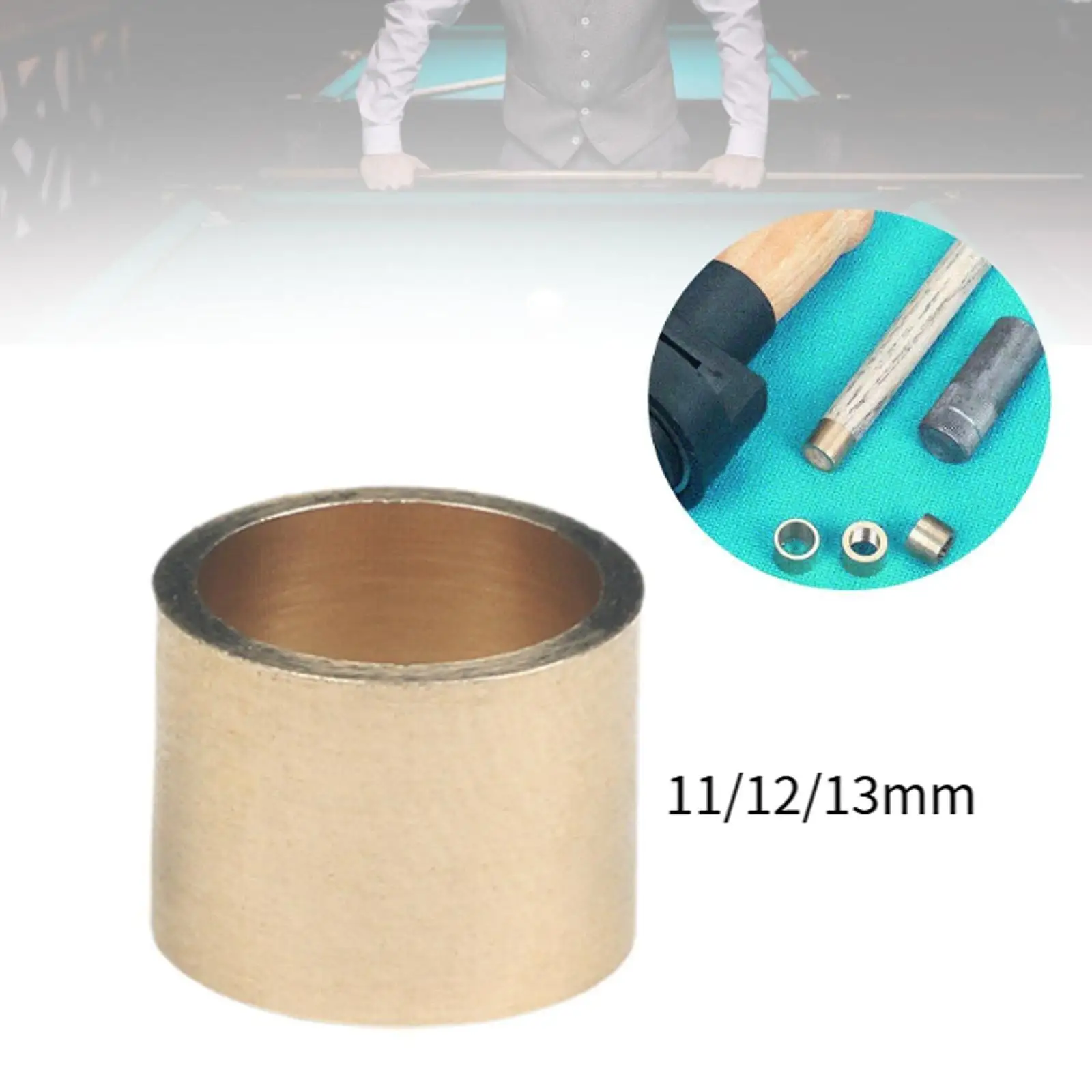 

10-компонентные наконечники для бильярдного кия, простые в установке аксессуары для бильярдного кия, профессиональные наконечники для кия, медные обручи