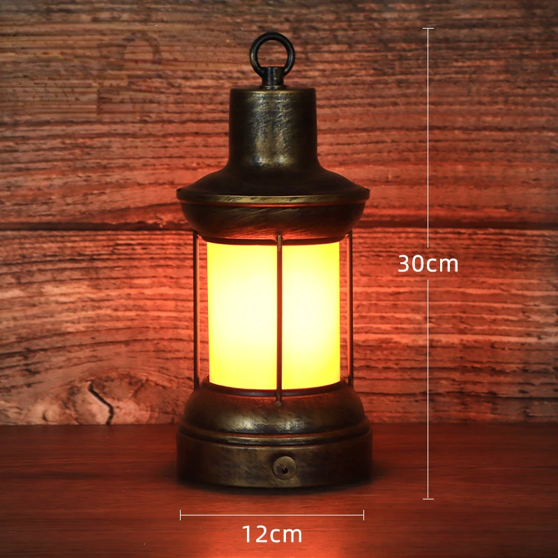 Imagem -04 - Retro Cavalo Led Desk Lamp Carregamento Decoração Atmosfera Luz Lanterna de Mesa Acampamento ao ar Livre Bar Home Decor