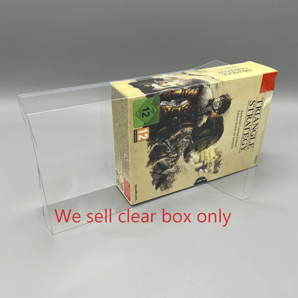 Transparent  Clear box  For Switch NS for Triangle Strategy Limited PAL Edition Game Storage protective cover