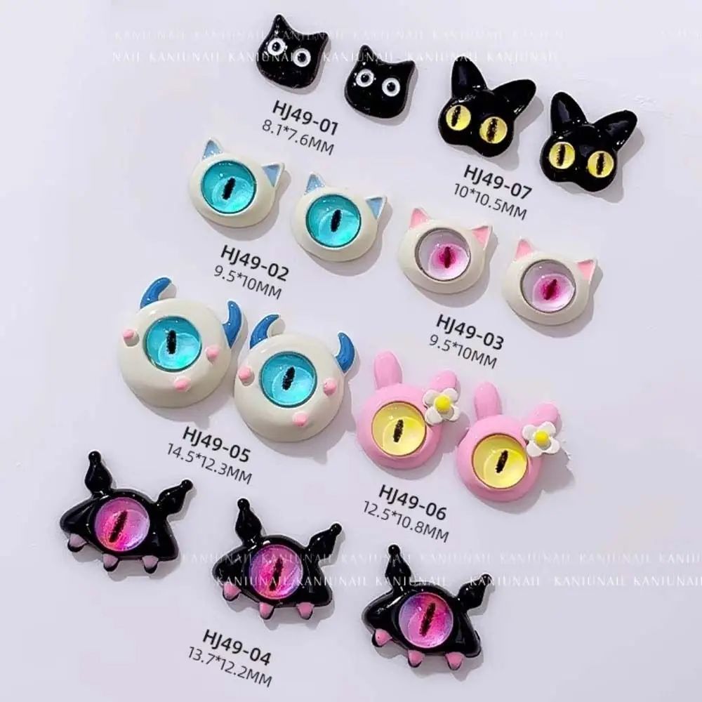 2 pezzi/set ornamenti per manicure decorazioni per unghie di Halloween forniture per unghie ciondoli per unghie di Halloween accessori per unghie di Halloween