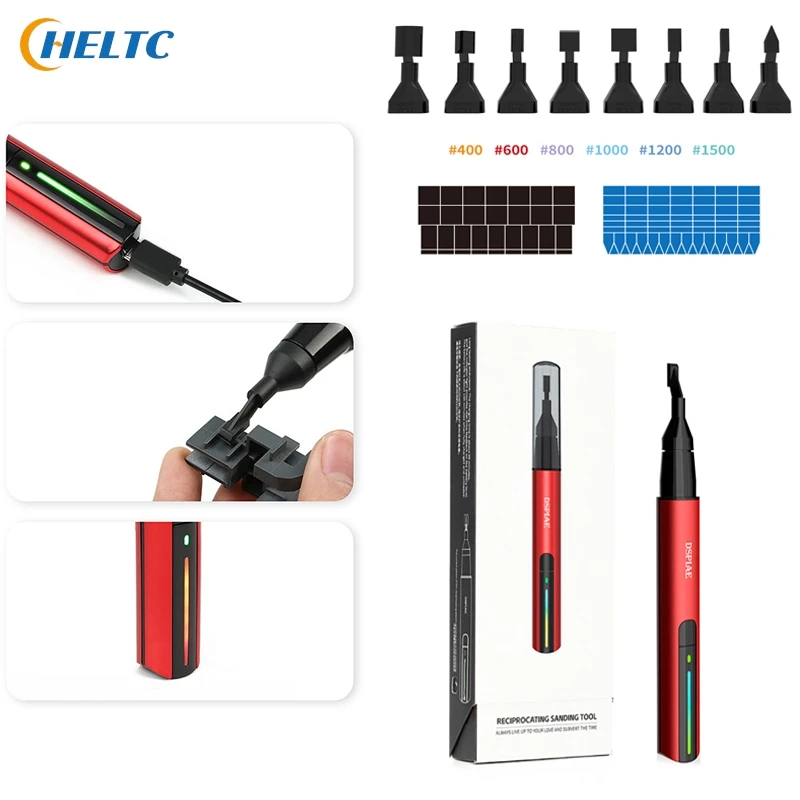 DSPIAE ES-P Portable Electric Sharpening Pen Gh Series-Tungsten Steel Grinding Head Gundam For Model Making Tool