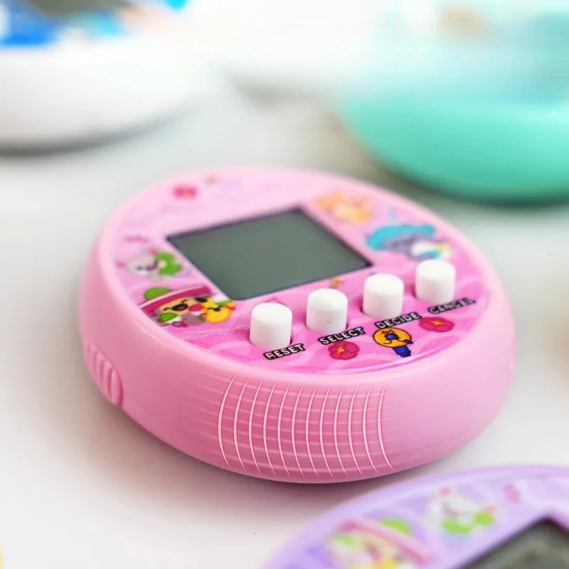 Electronic Feeding Pets Game Toys Virtual Digital Animals Toys Mini Screen Cultivation Game Machine Keychains Children's Gifts