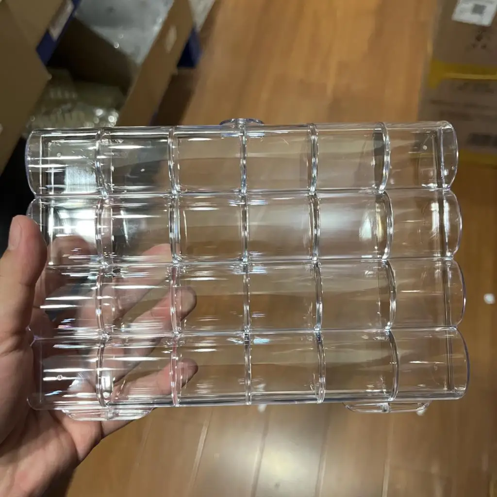 Nail Storage Box Nail Accessory Clear Plastic Organizer Box Shaped Nail Art Charm Rhinestone Display Empty Box DIY Nail Supplies