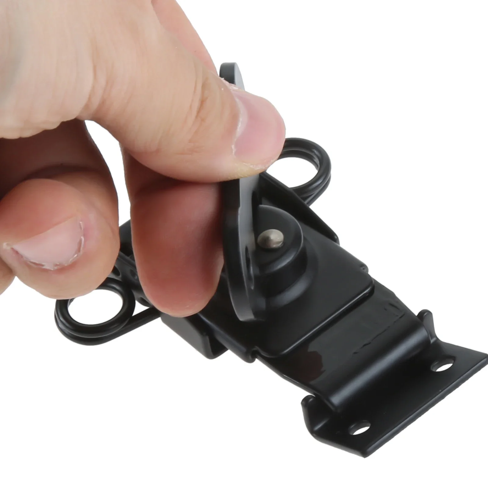1/2pcs Butterfly Twist Latch & Keeper Metal Toggle Clamp Black Flat Lock Core Buckle Decor Flight Case Luggage Toolbox Cabinet