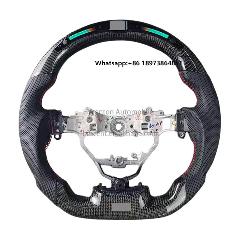 

Auto Upgrades Advanced Carbon Fiber LED Perforated Leather Steering Wheel for Lexus IS200 IS300 Steering Wheel