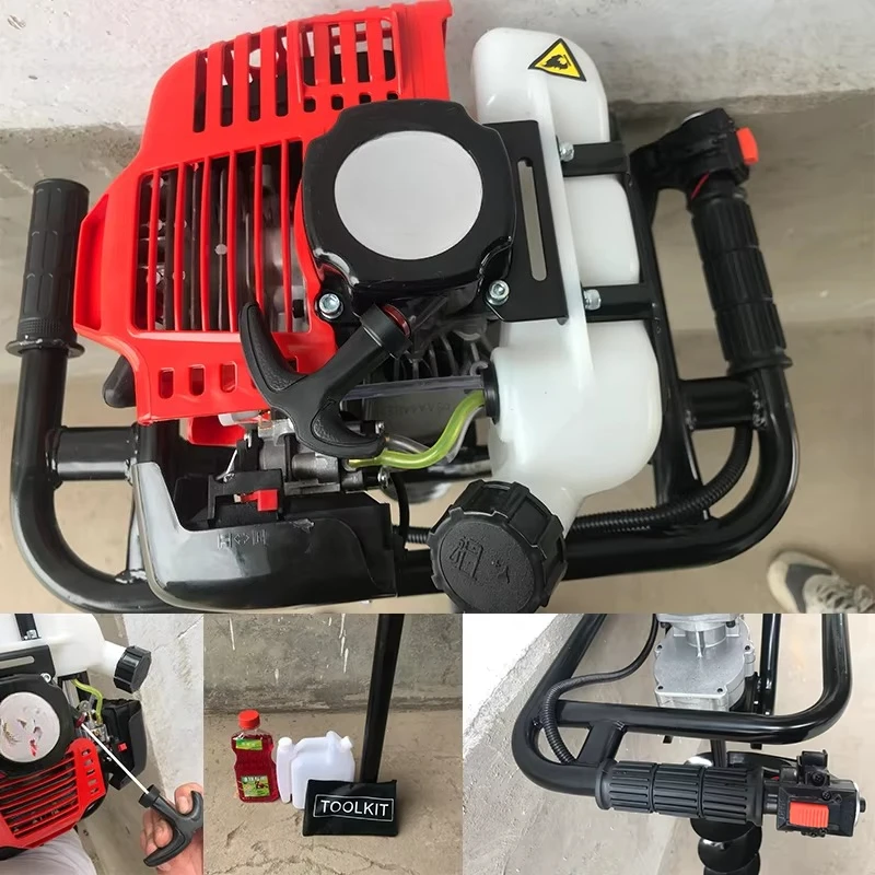 Factory Supply Ground Hole Digger Auger Heavy Duty Excavator Drilling Machine Soil Fruit Planting Earth Auger Drill