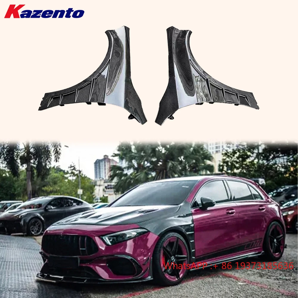 For Mercedes Benz A-Class W177 Hatchback 5 Door 18-24 Vented Carbon Front Fender
