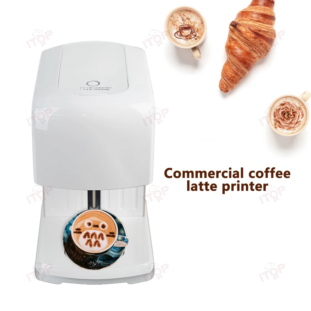 ITOP YCP-D Coffee Latte Printer Coffee Printer Pattern Printer Food Surface Printer Caramel Edible Ink WiFi Upload 110V 220-240V