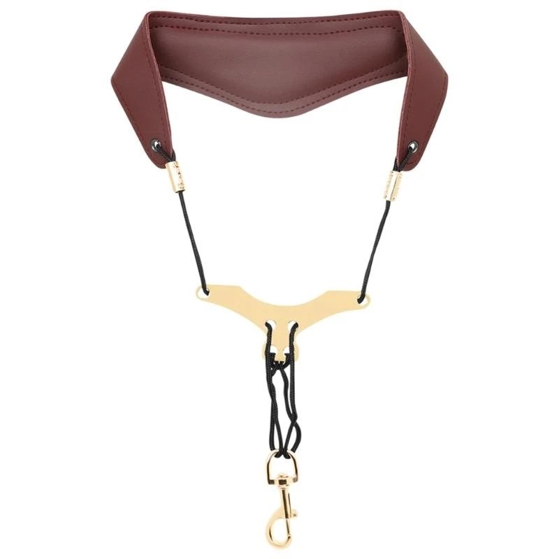 Saxophone Neck Strap Slings Leathers Padded Neck Strap for Regular Beginners