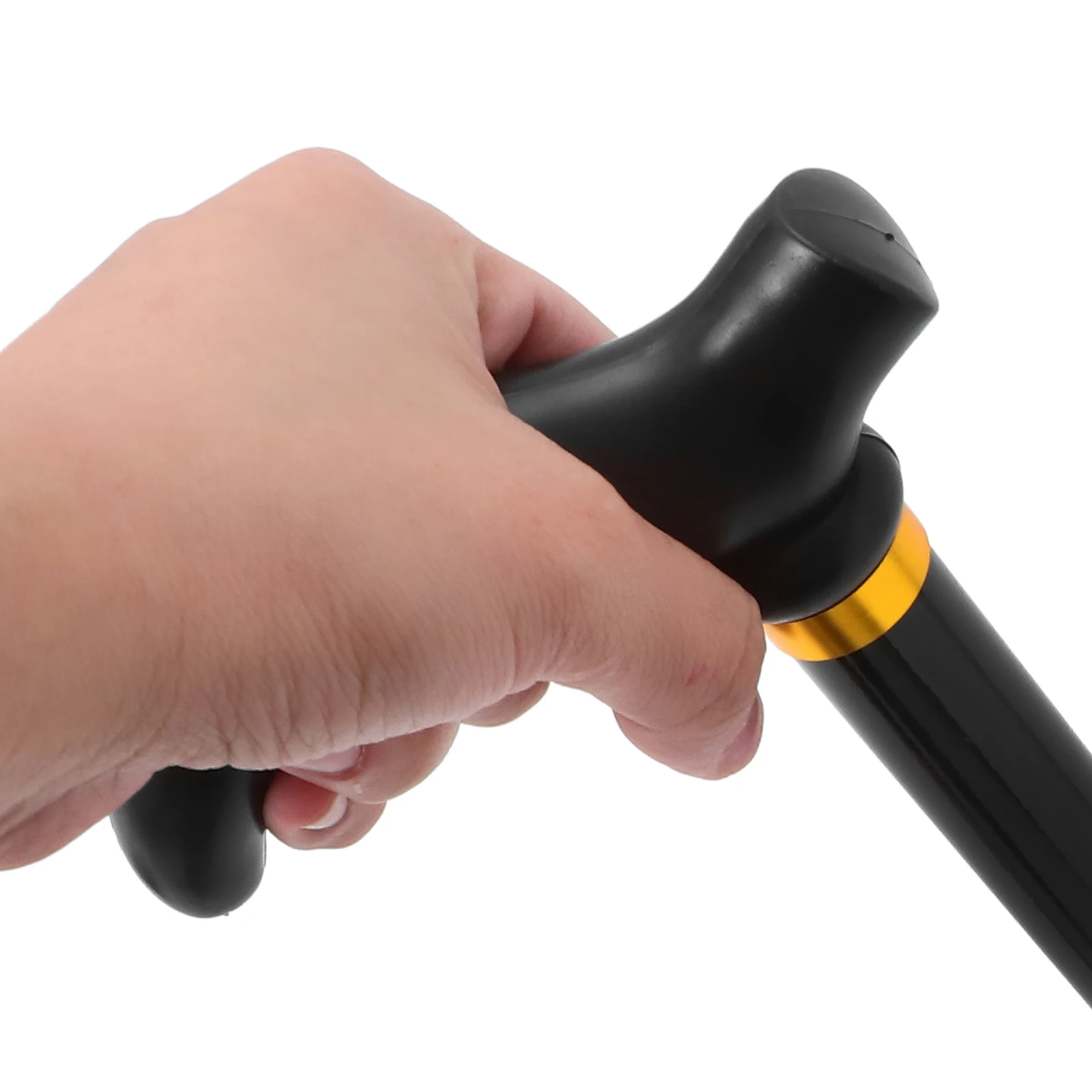 

1pc Outdoor Waking Pole Telescopic Crutch Aluminum Alloy Plastic Collapsible Walking Stick Adjustable Cane Folding Hiking Pole