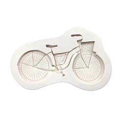Bicycle Bike Silicone Mold Sugarcraft Cupcake Baking Mold Resin Tools Fondant Cake Decorating Tools