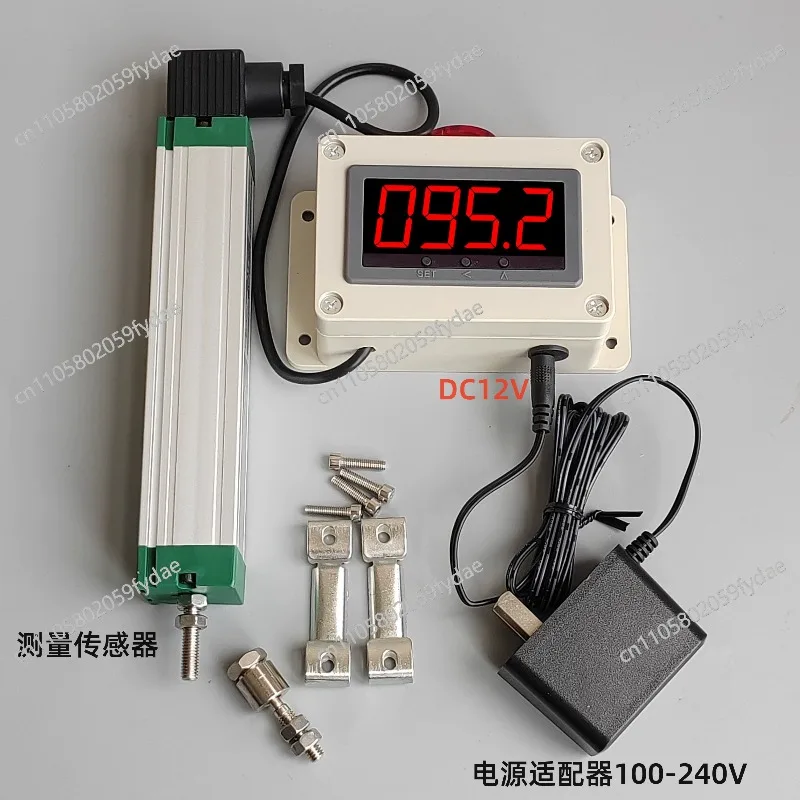 Push-pull digital display electronic ruler hydraulic rod displacement length measurement sensor resistance rangefinder altimeter