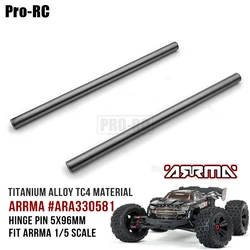 ARA330581 zawias Pin 5x96mm stopu tytanu TC4 dla Arrma 1/5 KRATON OUTCAST 4WD 8S BLX RC MONSTER TRUCK RTR część do zdalnego sterowania