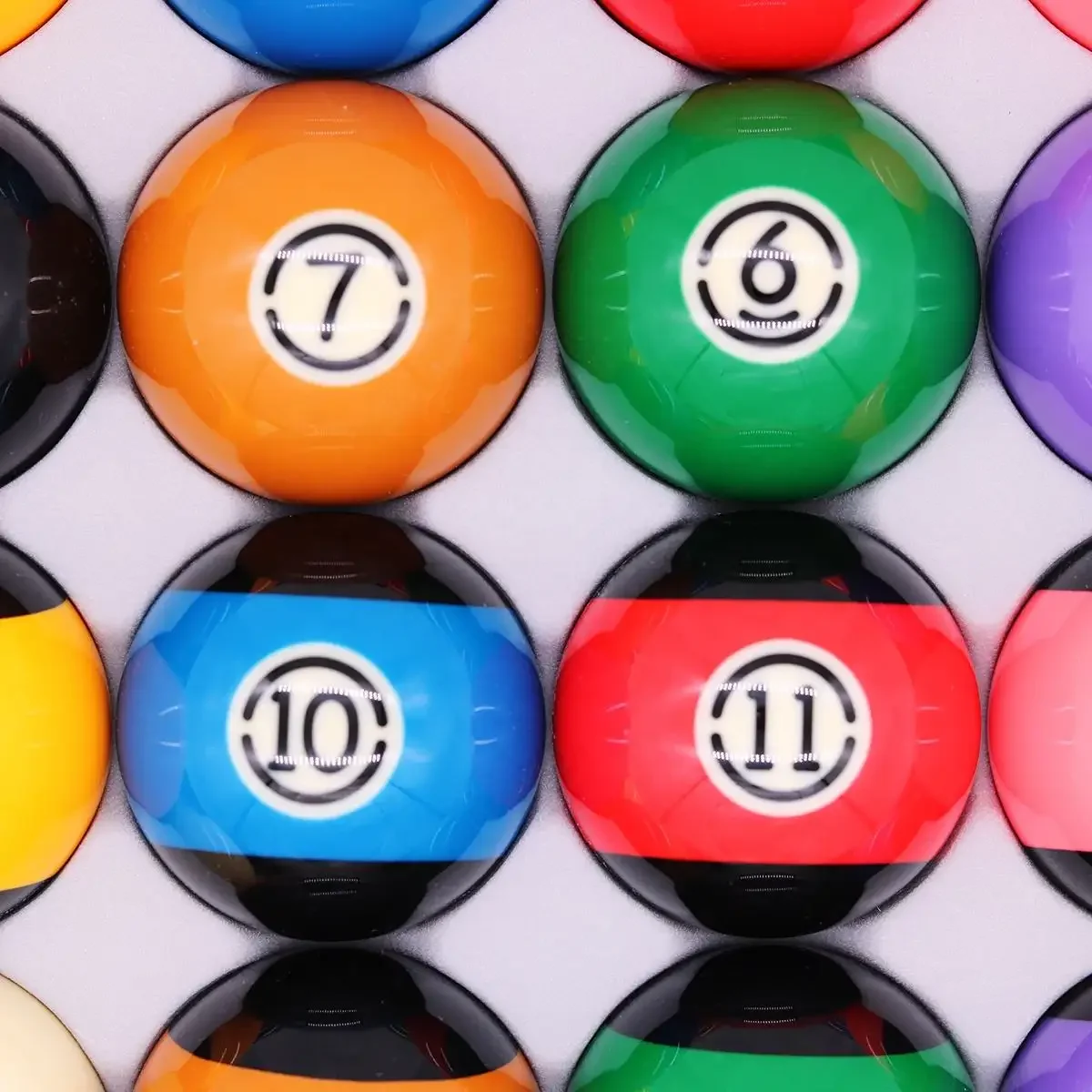جودة عالية 8A 2-1/4 "كرة بلياردو 16 قطعة/صندوق للبيع 57.2 مللي متر مجموعة كرات تجمع سوداء #5