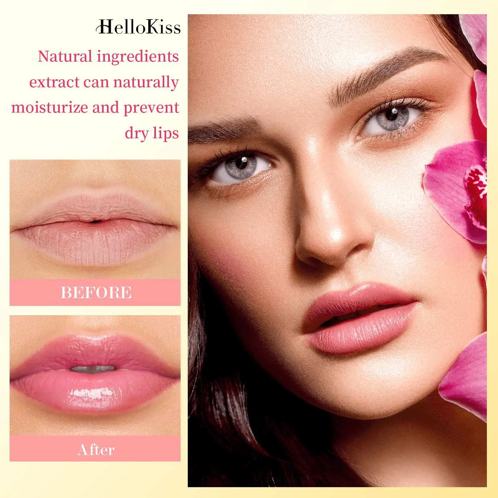 Long Wear Pigmented Temperature Color Changing Lipstick Jelly Flower Gold Foil Cross Border Hot Sale Hydrating