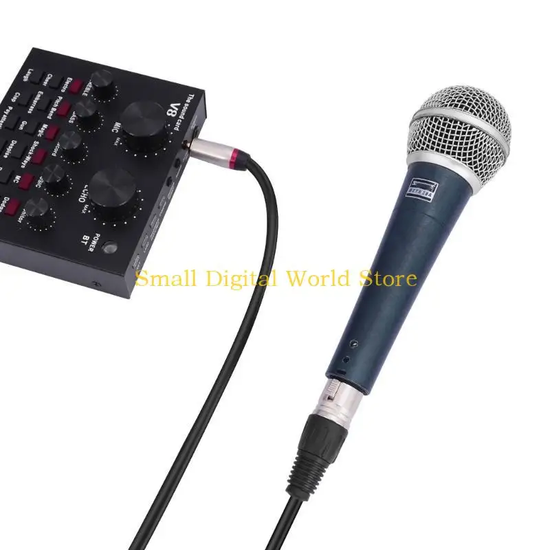 77UB 3.5mm to XLRs Female 1/8inch to XLRs Female 3Pin Microphones Cable Cord