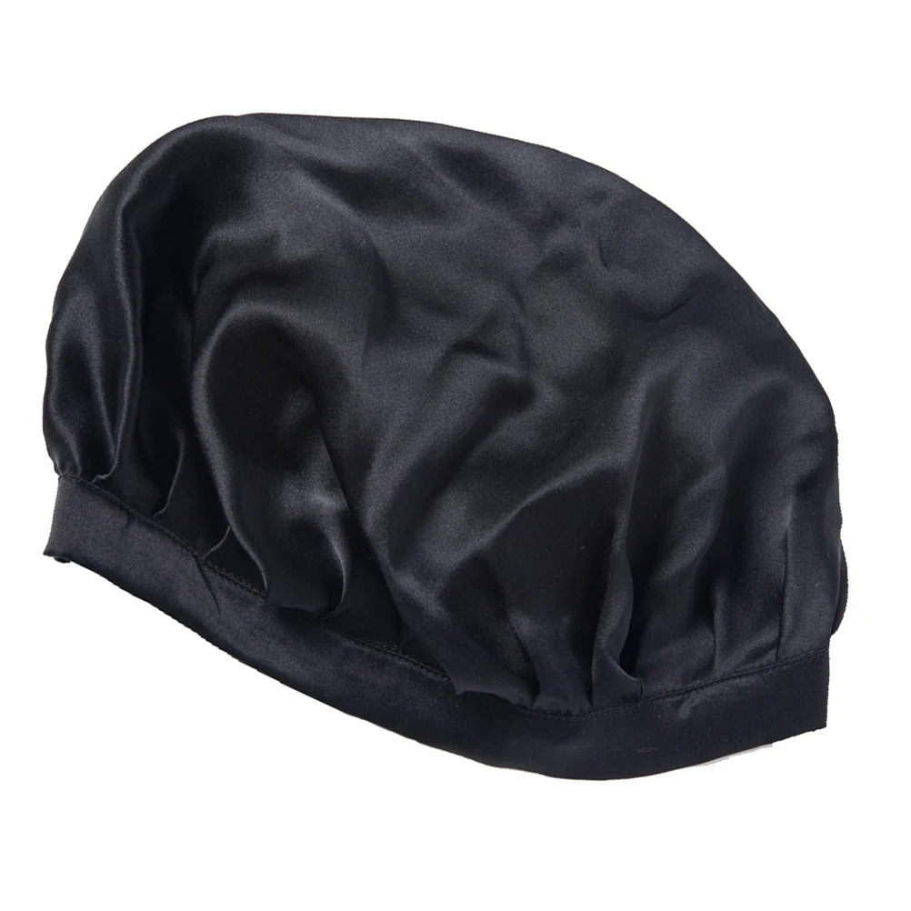 

Silk Sleeping Hat for Woman Hair Mobcap Bath Cap Home Use Hair Moisture Retention Comfort Durability