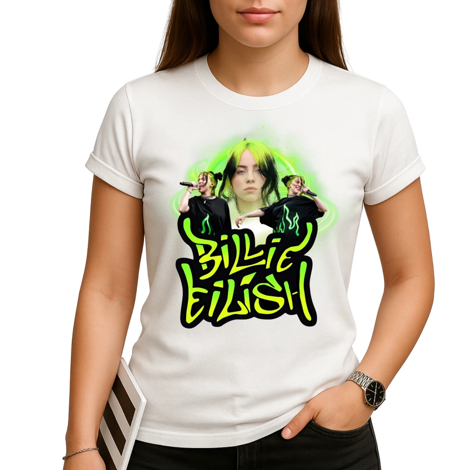 

Новая футболка Billie Eilish Tour 2025 Идеальный музыкальный подарок Футболка Billie Eilish Высококачественная роскошь для мужчин и женщин Топ Y2k