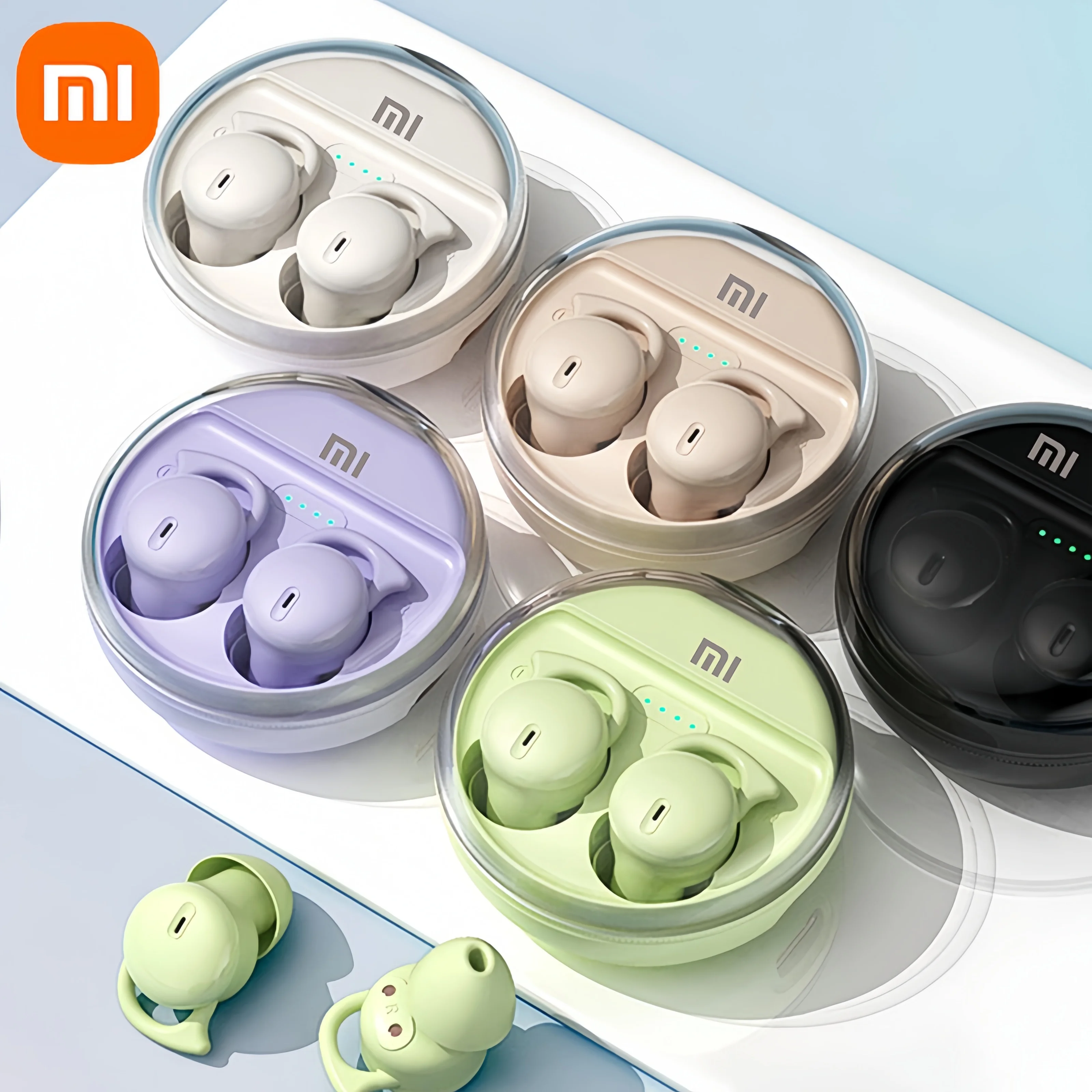 Xiaomi Bluetooth Earphones 5.3 Mini Q26 Sleeping Headset Wireless Earbuds Invisible Comfortable Noise Canceling Headphones 