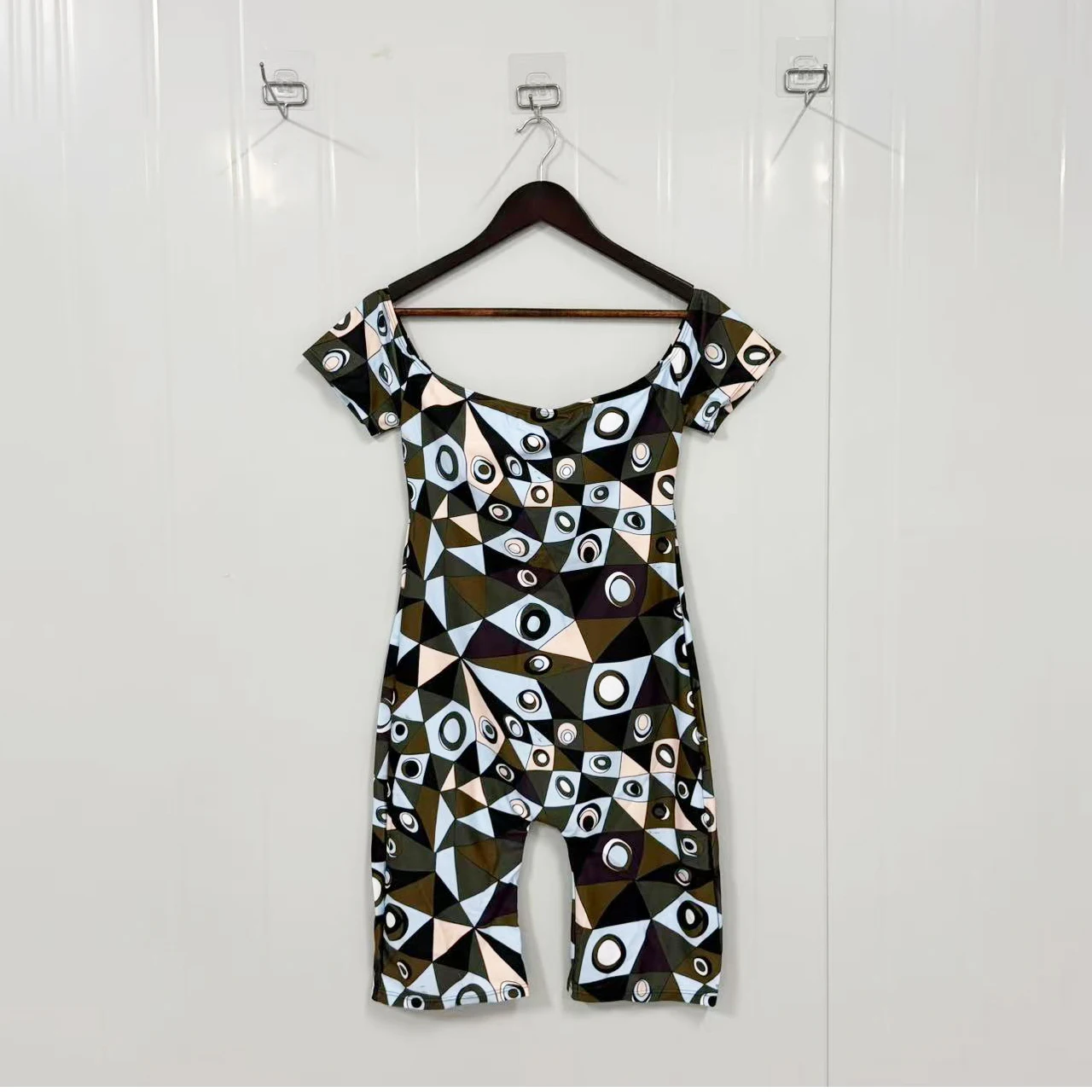 Classic Women's Color Block Rompers with Designer Signature Letter Logo Jumpsuits Luxury Design Women's Playsuits Swimwear view 2
