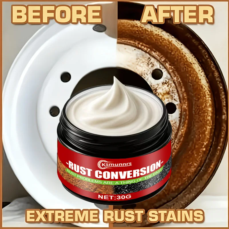Stainless steel rust remover paste, suitable for removing rust from stainless steel and metal surfaces such as cars, hardware, a