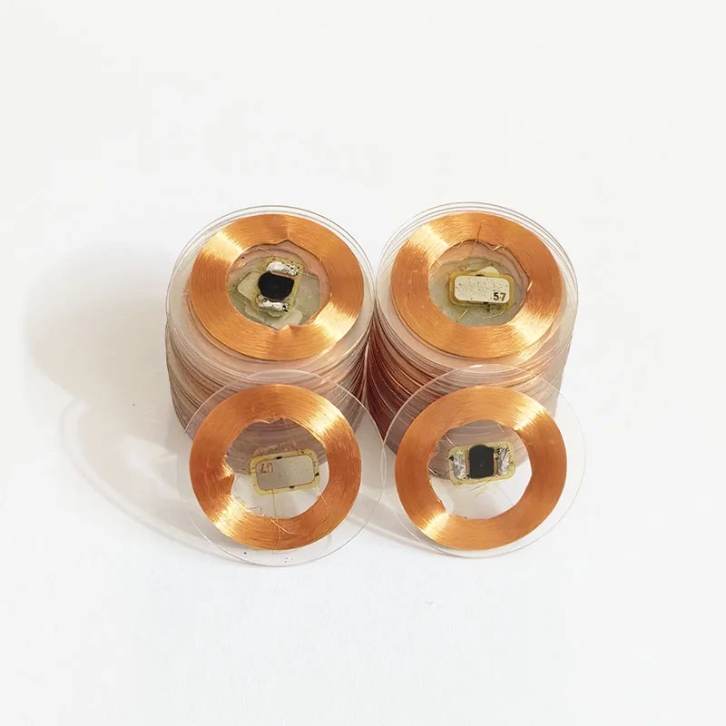 125KHz T5577 Writable Rewritable Copper Coil Transparent Coin Card Keyfob RFID Proximity EM4305 Access Control Tag Accessorie